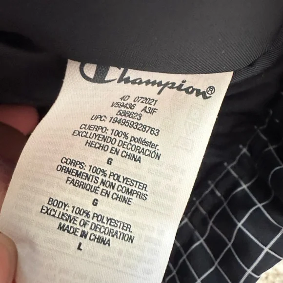 Champion MEN’s Puffer Anorak Quarter Zip Pullover (Size L) - Picture 13 of 14